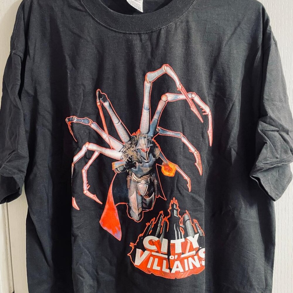 NEW/MINT Vintage 2005 City of Villains Game Promo T-shirt Size XL ~ FREE SHIP!